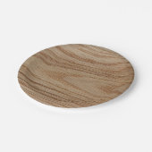 Assiettes En Carton Regard de grain en bois de chêne (Angle)