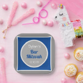 Assiettes En Carton Regarde ! Barre personnalisée Mitzvah (Fête)