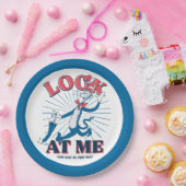 Assiettes En Carton Regarde-Moi Chat Dans Le Casquette (Fête)