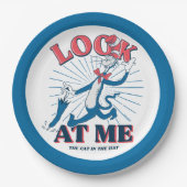 Assiettes En Carton Regarde-Moi Chat Dans Le Casquette (Devant)