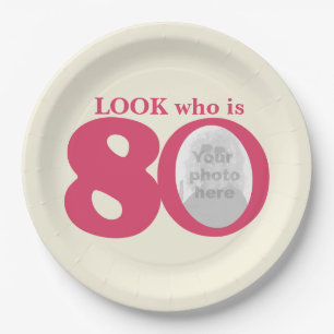 Assiettes En Carton Regardez la plaque en papier rose crème pour 80e a
