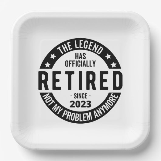 Assiettes En Carton régime de retraite (Recto)