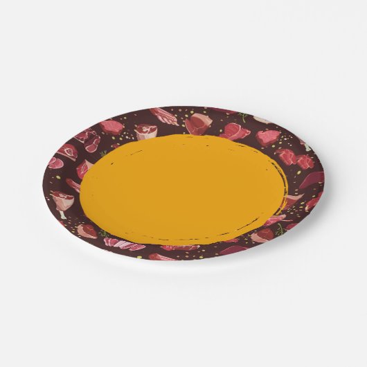 Assiettes En Carton régime keto (Angle)