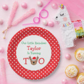 Assiettes En Carton Reindeer 2e anniversaire (Fête)