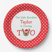 Assiettes En Carton Reindeer 2e anniversaire (Devant)