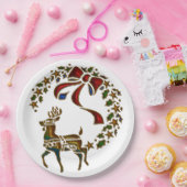 Assiettes En Carton Reindeer de Noël et étoiles (Fête)