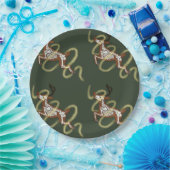 Assiettes En Carton Reindeer Skeleton (Fête)