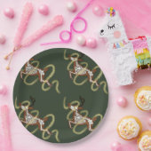 Assiettes En Carton Reindeer Skeleton (Fête)