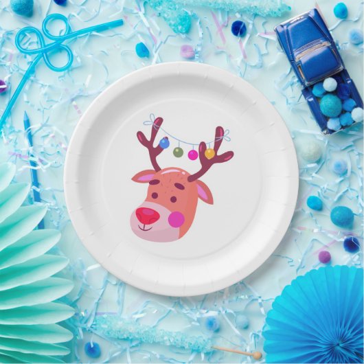 Assiettes En Carton Reinder (Fête)