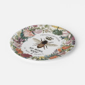 ASSIETTES EN CARTON REINE BEE BOTANIQUE VINTAGE MODERNE (Angle)