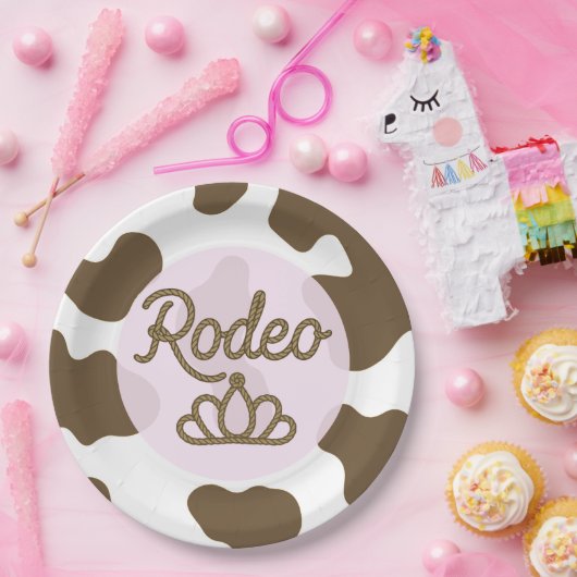 Assiettes En Carton Reine de Rodéo Couronne de Tiara Country Western R (Fête)