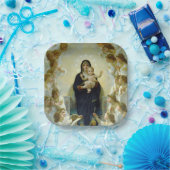 Assiettes En Carton Reine des Anges (par Bouguereau) (Fête)