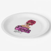 Assiettes En Carton Reine des Coeurs (Angle)