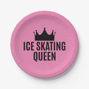Assiettes En Carton Reine du patinage sur glace - Patinage sur glace