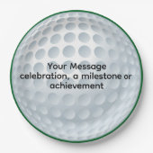 Assiettes En Carton Rejoignez-nous pour une fête de golf surprise (Devant)