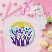 Assiettes En Carton Réjouissez la plaque de papier (Fête)