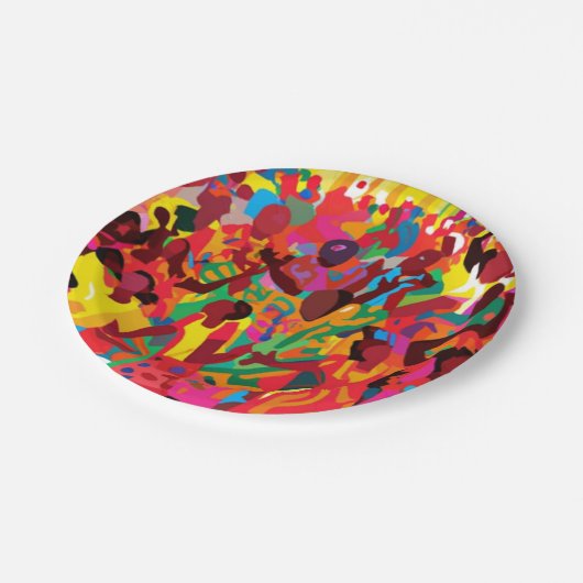 Assiettes En Carton Réjouissez-Vous Et Sentez L'Esprit Saint (Angle)