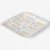 Assiettes En Carton Religious Cross (Angulaire)