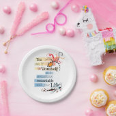 Assiettes En Carton Remarquable LIFE Inspirational Citation illustrée (Fête)