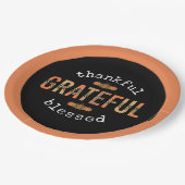 Assiettes En Carton Remerciements à l'Empreinte de léopard amusant Ble (Angle)