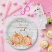 Assiettes En Carton Remerciements | Aquarelle Citrouille automne autom (Fête)