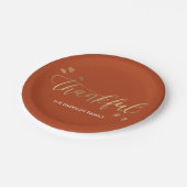 Assiettes En Carton Remerciements Automne Thanksgiving Party Plaques (Angle)