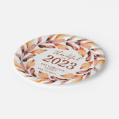 Assiettes En Carton Remerciements Feuilles d'automne personnalisées Th (Angle)