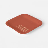 Assiettes En Carton Remercier Bible Écriture Orange Thanksgiving (Angulaire)