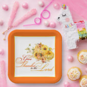 Assiettes En Carton Remerciez le Seigneur Thanksgiving (Fête)