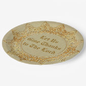 Assiettes En Carton Remercions Le Seigneur - Large 9" (Angle)
