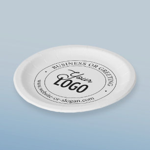 Assiettes En Carton Remplacement et personnalisation faciles du logo