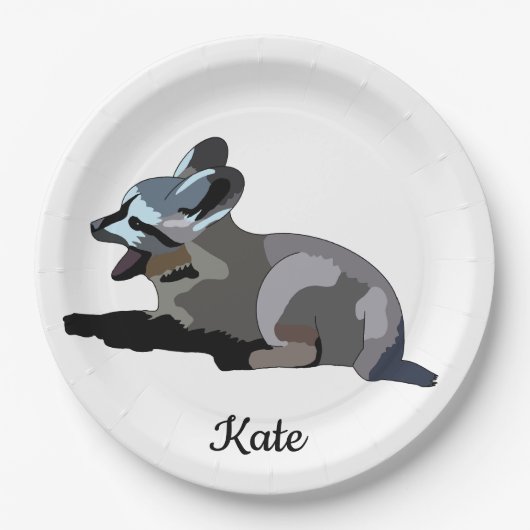 Assiettes En Carton Renard à oreille de chauve-souris (Devant)
