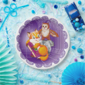 Assiettes En Carton renard et hibou (Fête)