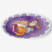 Assiettes En Carton renard et hibou (Angle)