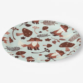 Assiettes En Carton Renard lunaire (Angle)