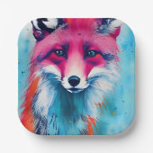 Assiettes En Carton Renard rouge (Recto)