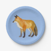 Assiettes En Carton Renard rouge (Devant)