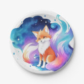 Assiettes En Carton Renard rouge enchantement Anniversaire (Devant)