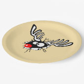 Assiettes En Carton Renard rouge fou (Angle)