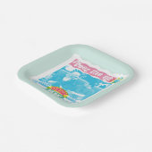 Assiettes En Carton Rencontrez-moi à Central Perk Neon Graphic (Angulaire)