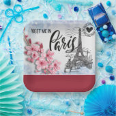 Assiettes En Carton Rencontrez-moi dans Paris Papier Plaque (Fête)
