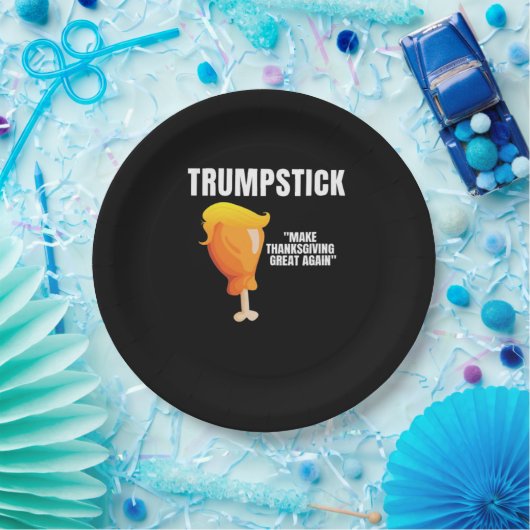 Assiettes En Carton Rendre à Thanksgiving sa grandeur drôle Donald Tru (Fête)