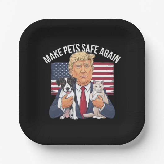 Assiettes En Carton Rendre les animaux en sécurité, sauver nos animaux (Recto)