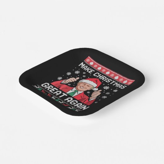 Assiettes En Carton Rendre Noël grand à nouveau Noël Noël amusant Trum (Angulaire)