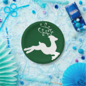 Assiettes En Carton Renne élégant (Fête)