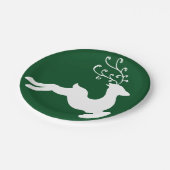 Assiettes En Carton Renne élégant (Angle)