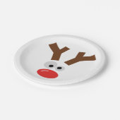 Assiettes En Carton Renne mignon (Angle)