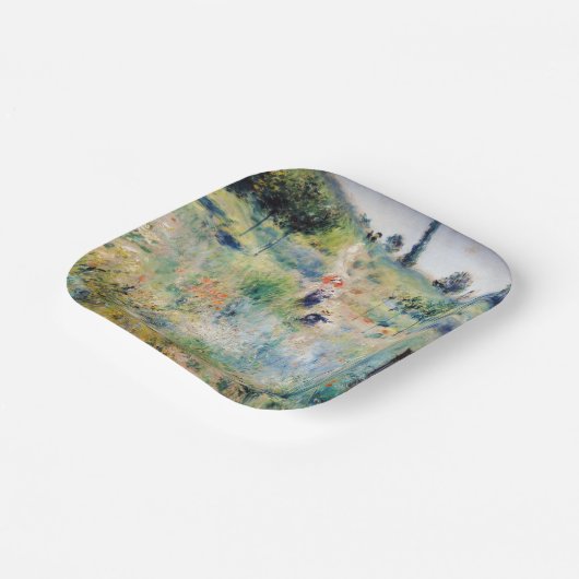 Assiettes En Carton Renoir - Chemin menant à travers l'herbe haute (Angulaire)