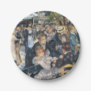Assiettes En Carton Renoir Danse au Moulin de la Galette Vintage