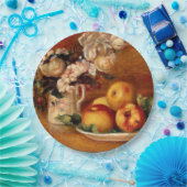 Assiettes En Carton Renoir - Pommes et Fleurs (Fête)